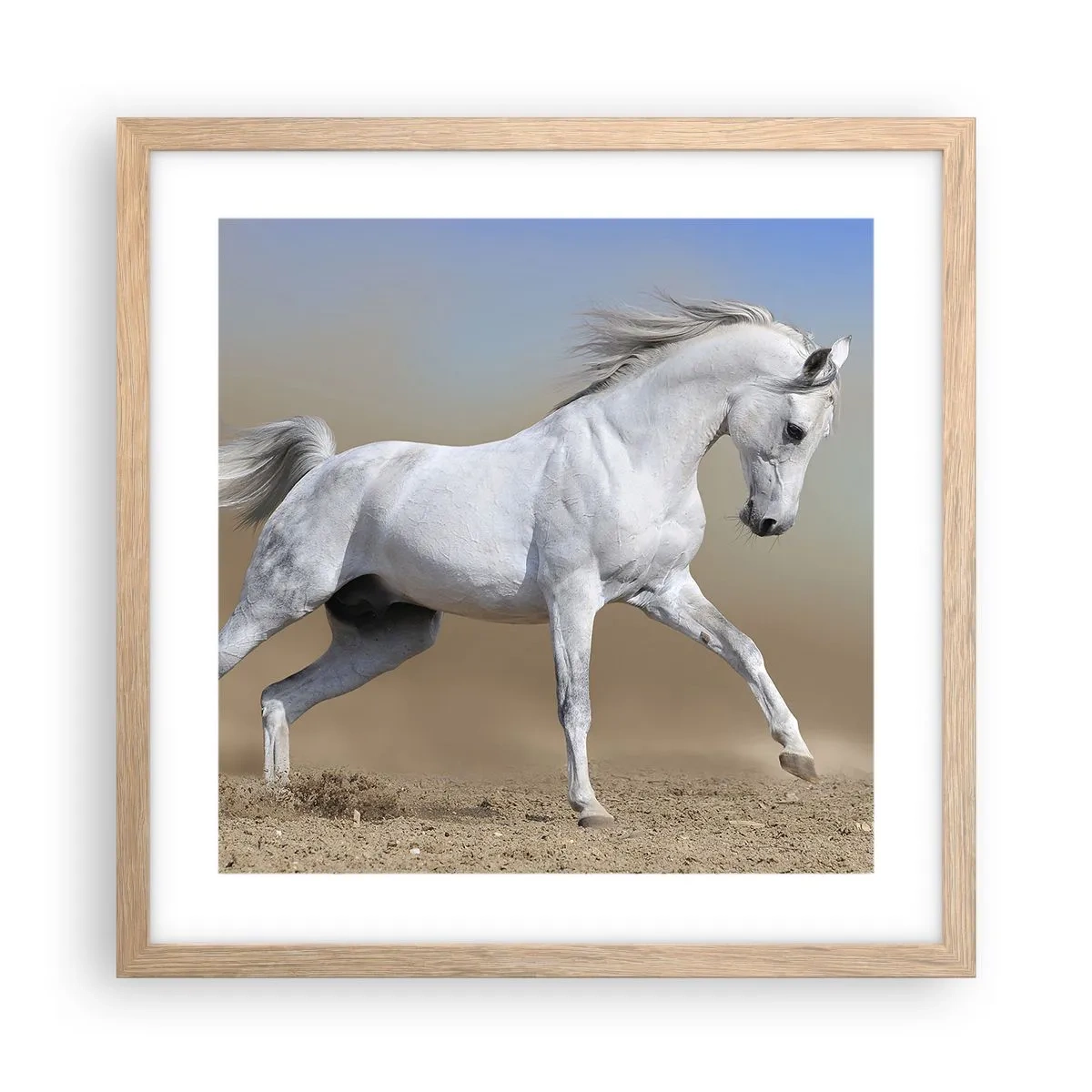 Een poster in een licht eiken lijst - Het mooiste Arabische sprookje - 40x40 cm