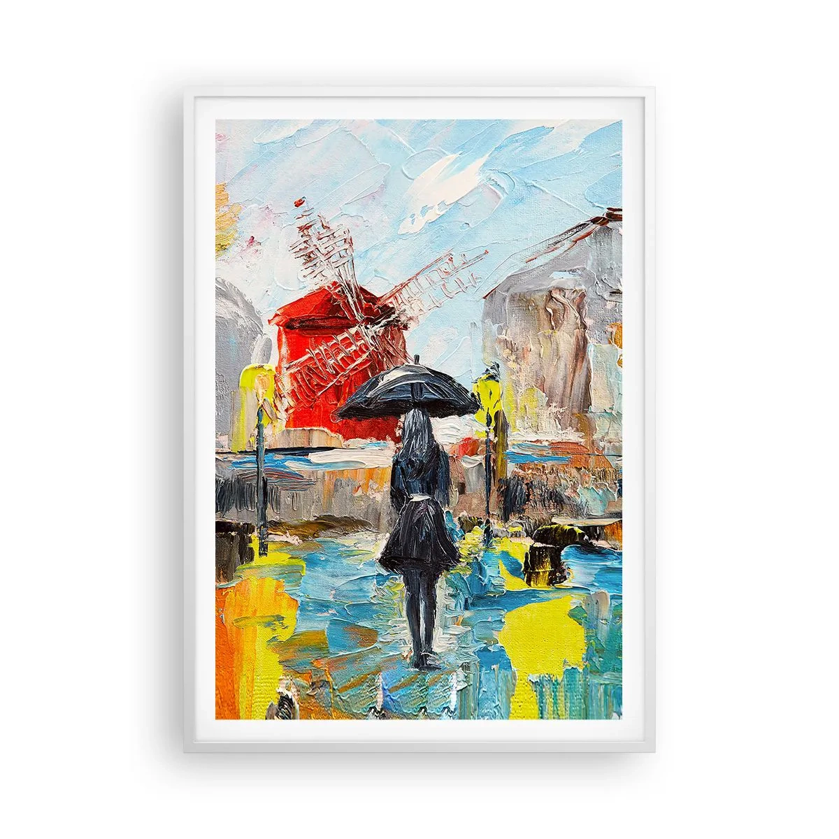Poster in een witte lijst - Parijse legendes - 70x100 cm