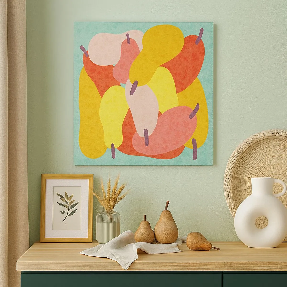 Schilderen op canvas - Probeer de zomerzon - 30x30 cm