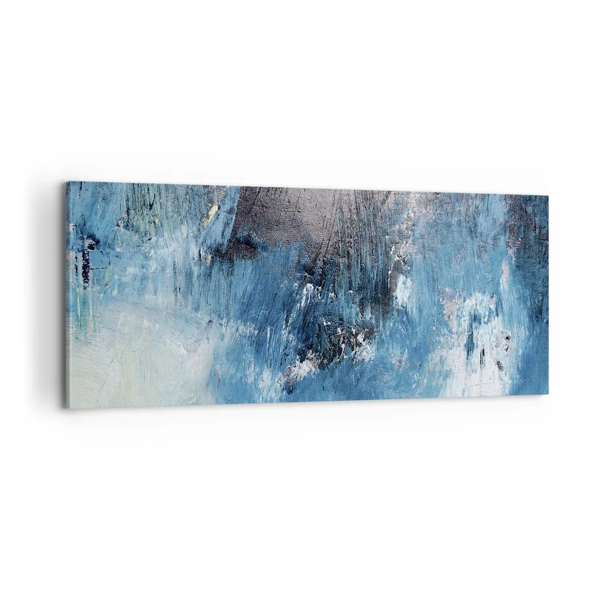 Schilderen op canvas - Rhapsody in Blauw - 100x40 cm