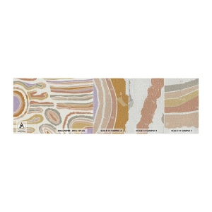 Fotobehang Monster Premium Canvas - Kleurrijke doorsneden - Pastel, Boho, Minimalistisch - 100x30 cm