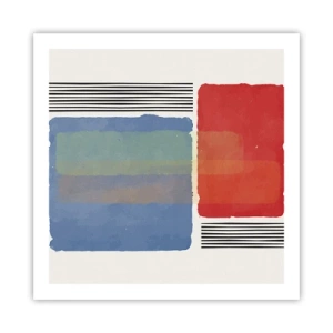 Poster - De geest en de letter van de geometrie - 60x60 cm