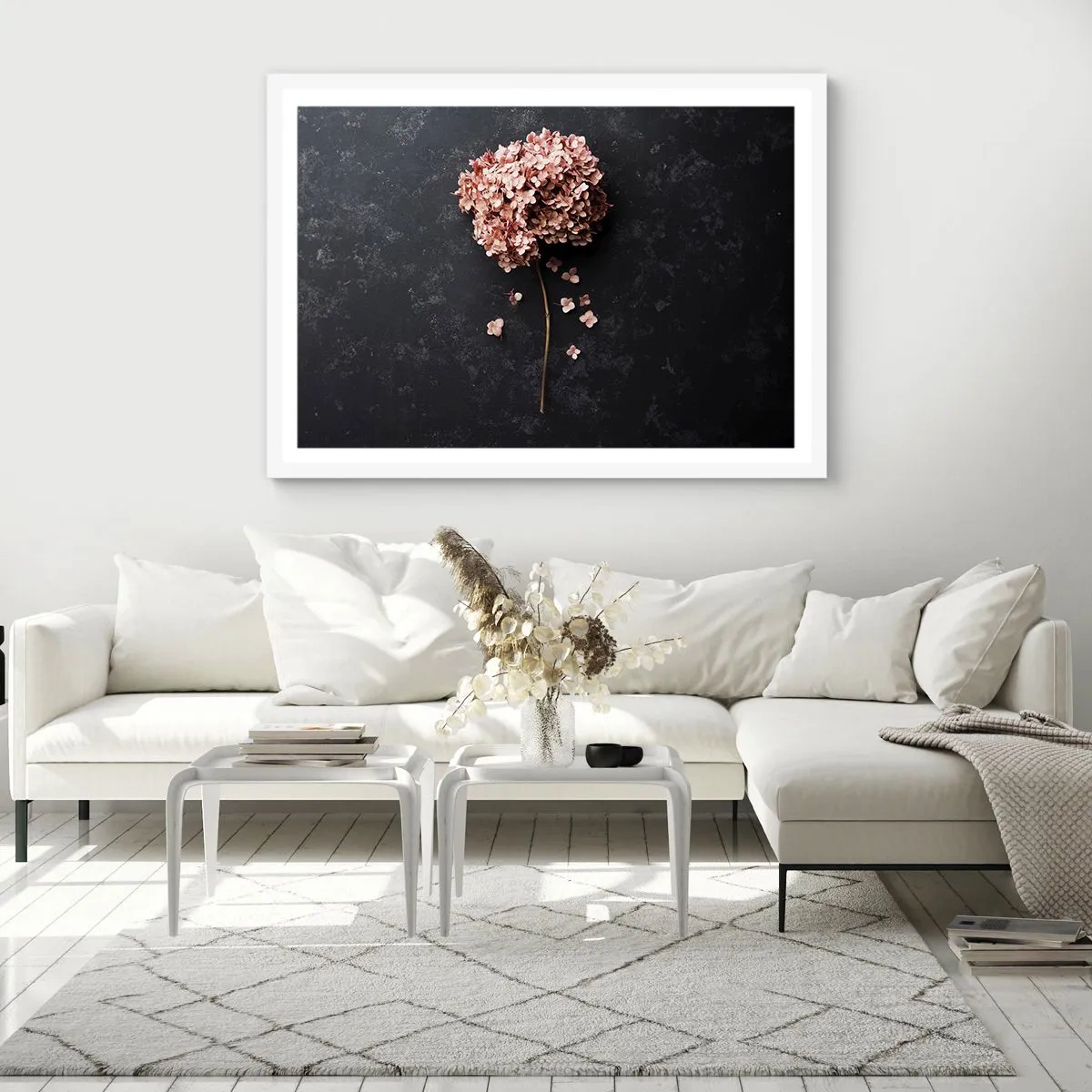 Poster in een witte lijst - Een echt romantisch teken - 100x70 cm
