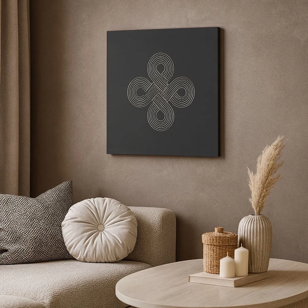 Schilderen op canvas - In de Keltische geest - 30x30 cm