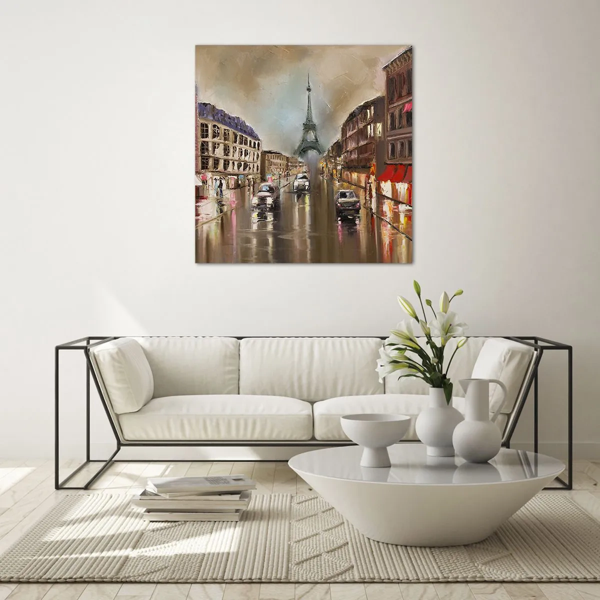 Schilderen op glas - Alleen zij doet ertoe - 60x60 cm