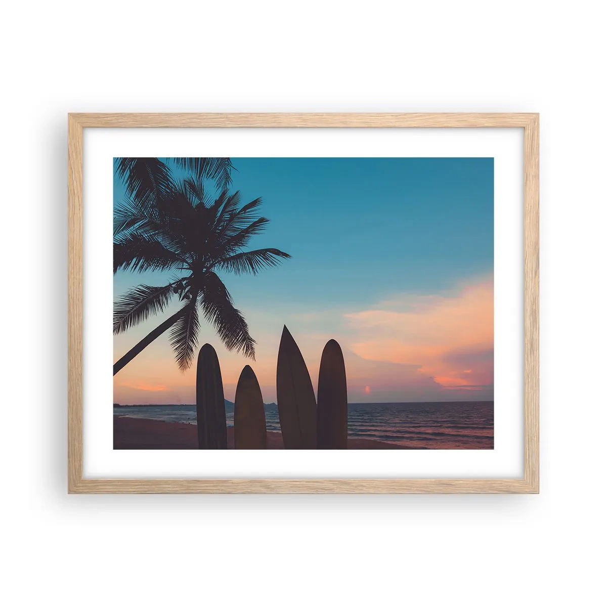 Een poster in een licht eiken lijst - Morgen wordt ook leuk - 50x40 cm