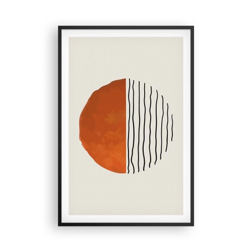 Poster in een zwarte lijst - In het Japanse klimaat - 61x91 cm