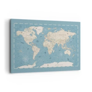 Schilderen op canvas - De wereld binnen handbereik - 120x80 cm