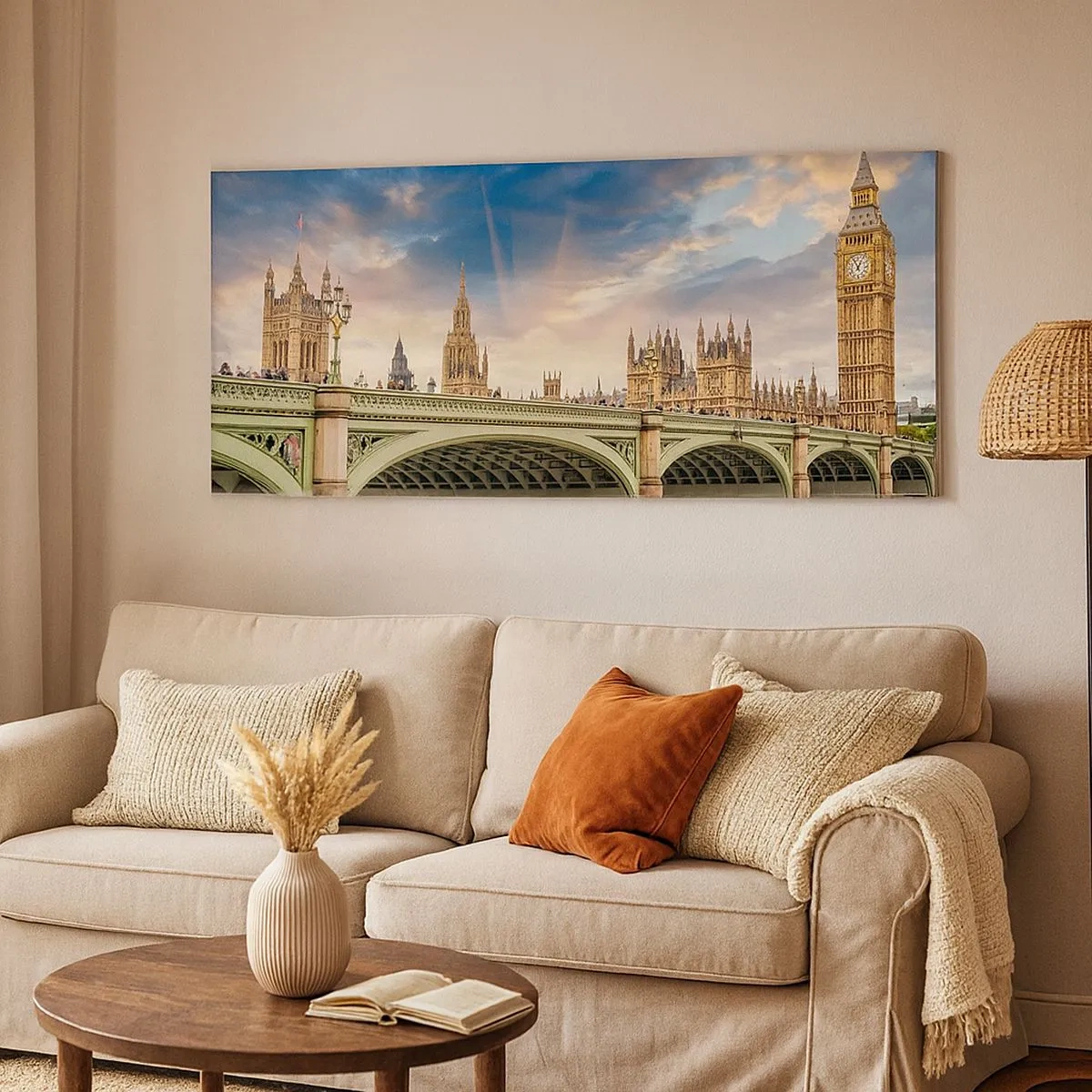 Schilderen op canvas - De tijd stond stil in het rijk - 100x40 cm