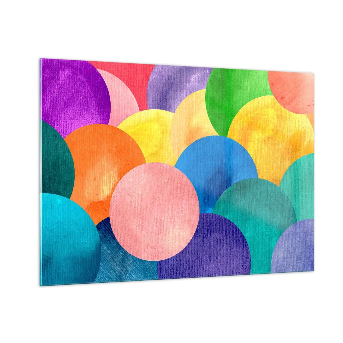 Schilderen op glas - De oorspronkelijke volheid van het leven - 100x70 cm