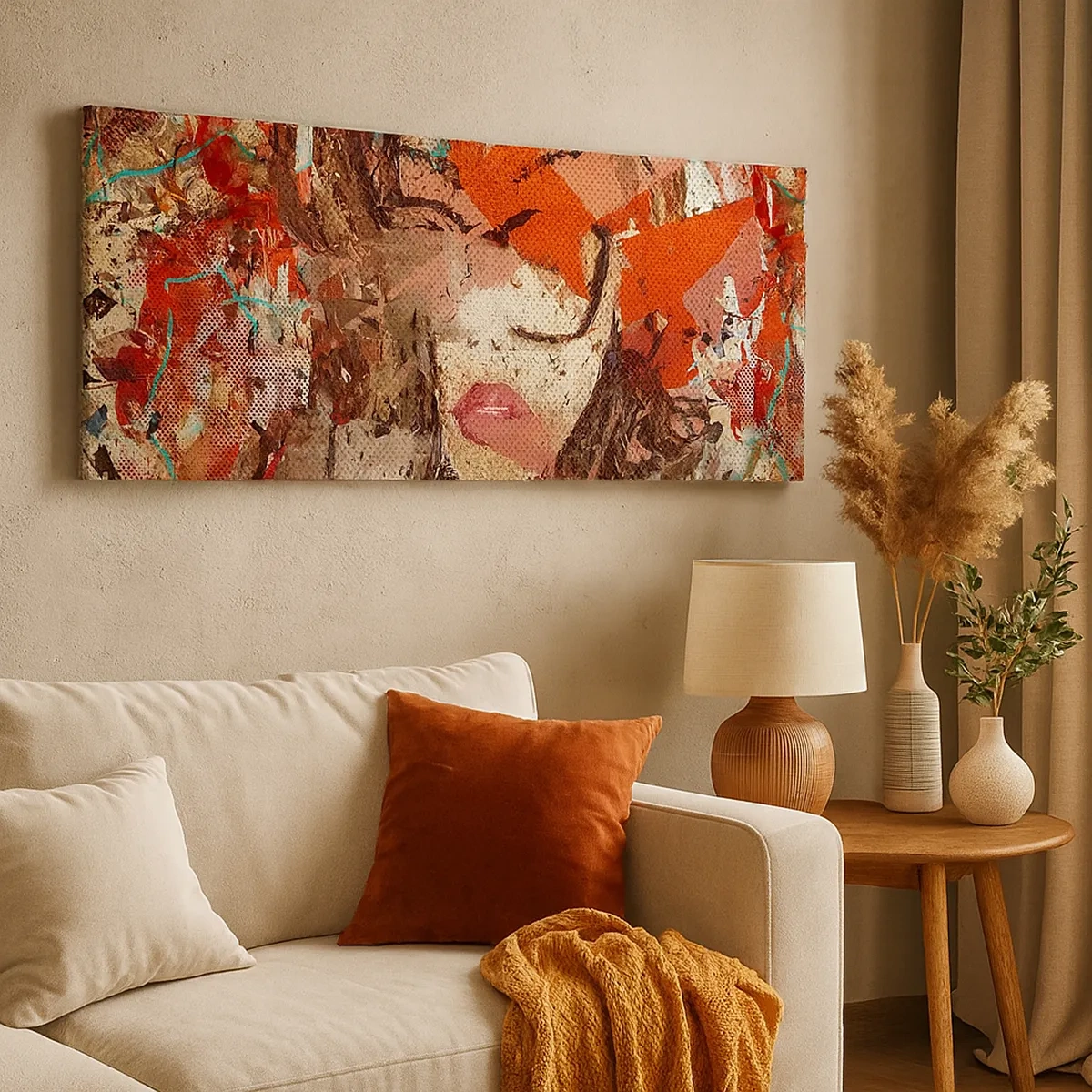 Schilderen op canvas - Niemand weet wat je werkelijk bent - 30x30 cm