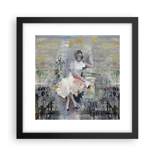Poster in een zwarte lijst - Klassiek en modern - 30x30 cm