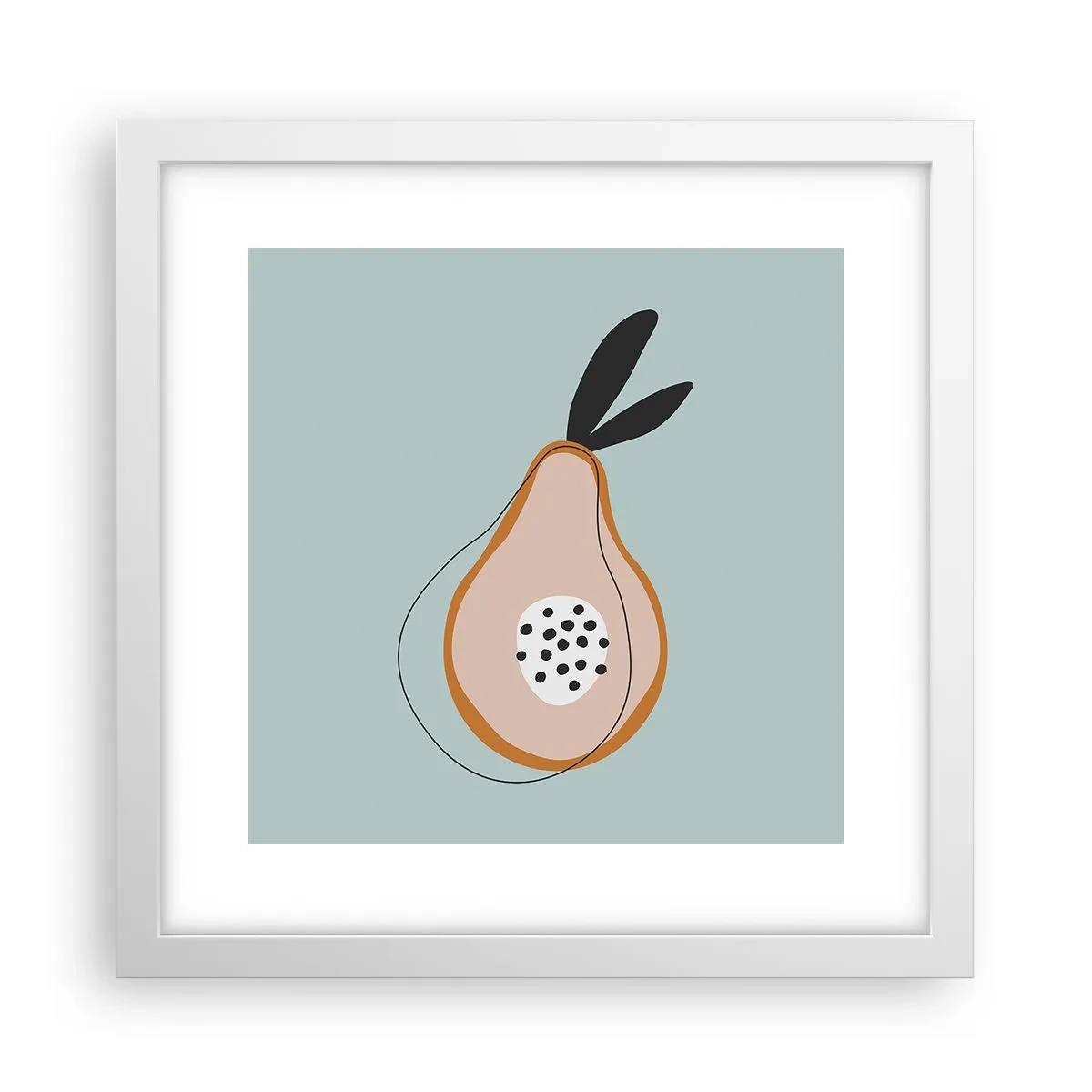 Poster in een witte lijst - Doordringen in de aard van de dingen - 30x30 cm