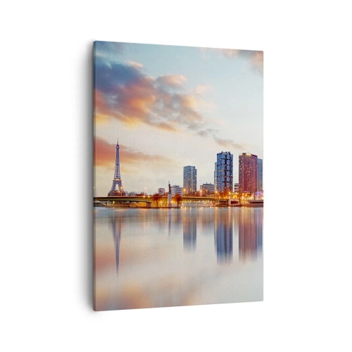 Schilderen op canvas - De monumentale rust van Parijs - 50x70 cm