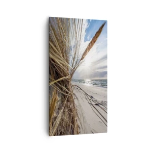 Schilderen op canvas - Een ontmoeting van de elementen - 55x100 cm