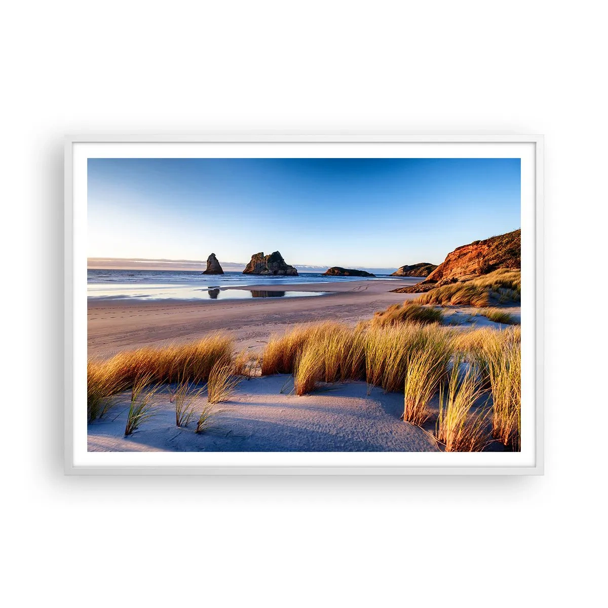 Poster in een witte lijst - Voor rustzoekers - 100x70 cm