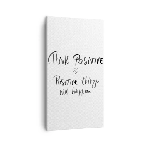 Schilderen op canvas - Hoe leef je het leven? - 45x80 cm