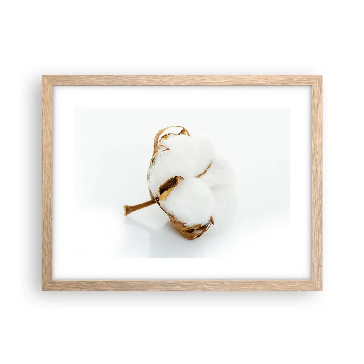 Een poster in een licht eiken lijst - Zacht van aard - 40x30 cm