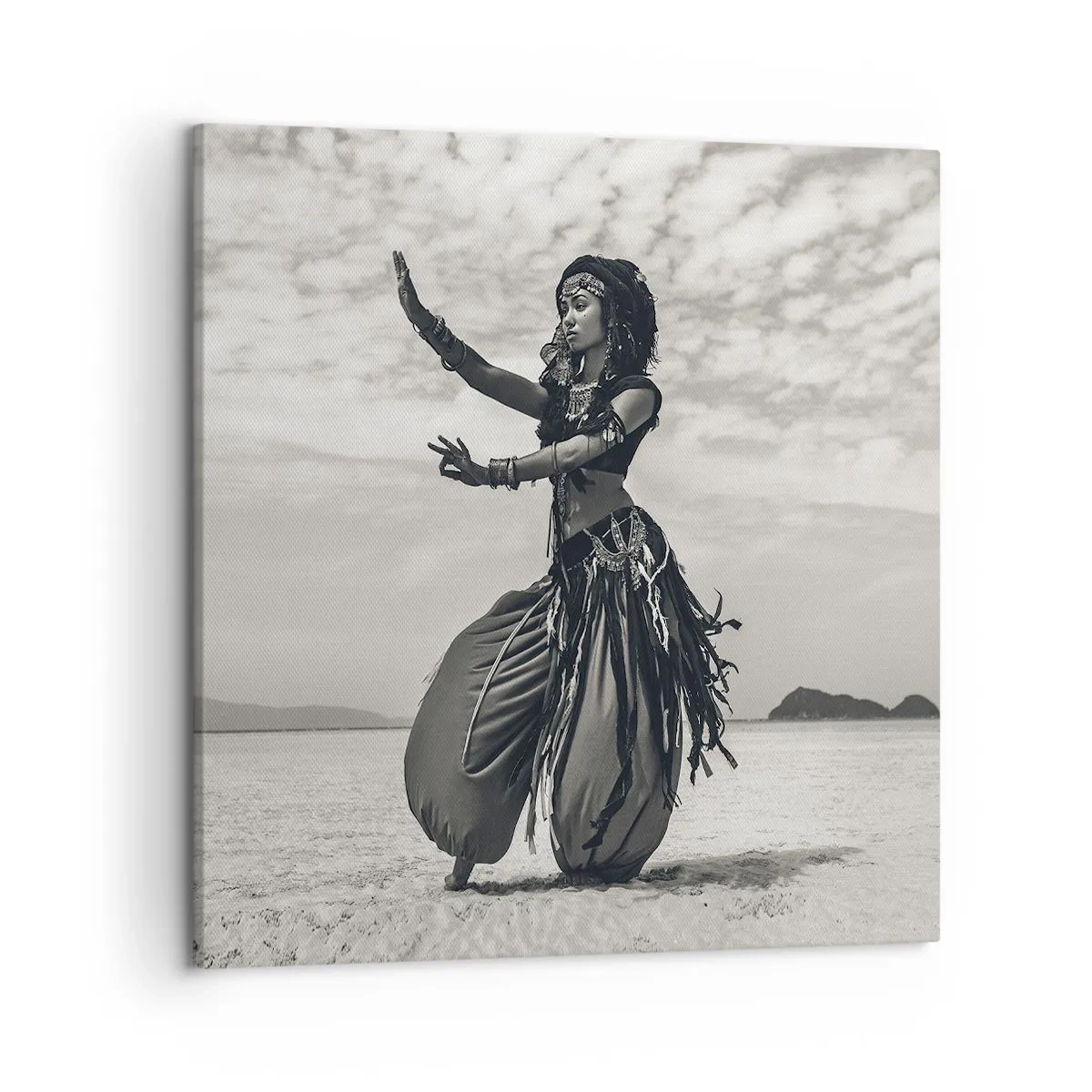 Schilderen op canvas - De dans van de zuidelijke eilanden - 50x50 cm