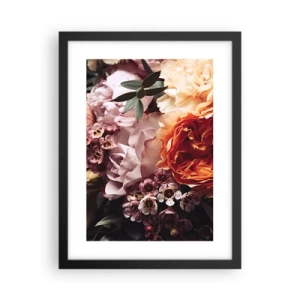 Poster in een zwarte lijst - Gehuld in schoonheid - 30x40 cm