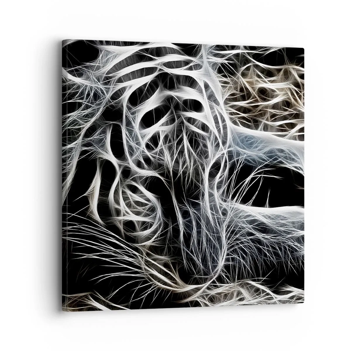 Schilderen op canvas - Een onderzoek naar de lichtheid van katten - 30x30 cm