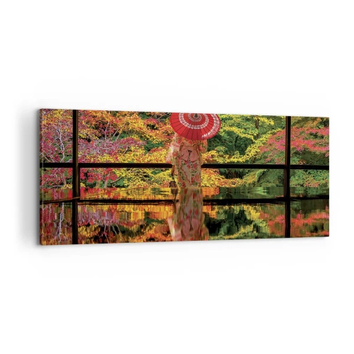 Schilderen op canvas - In de tempel van de natuur - 100x40 cm