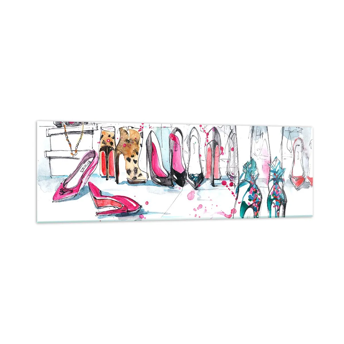 Schilderen op glas - Sesam, doe open - 160x50 cm