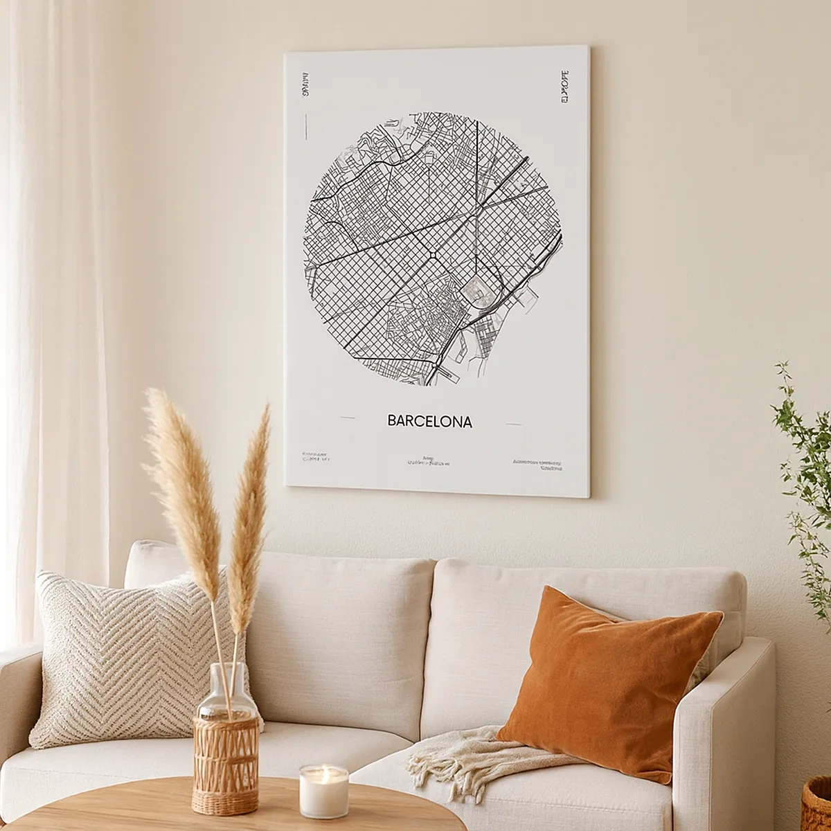 Schilderen op canvas - Anatomie van Barcelona - 50x70 cm