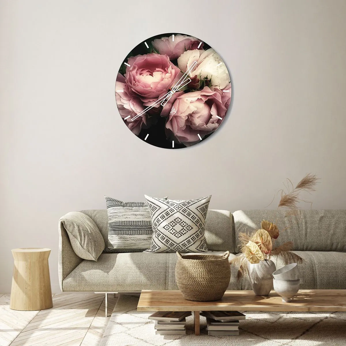 Wandklok - Klok - De charme van belle epoque - 40x40 cm