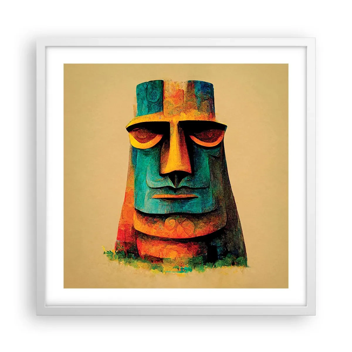 Poster in een witte lijst - Statig, toch lief - 50x50 cm