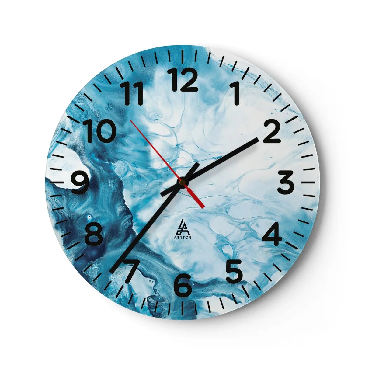 Wandklok - Klok - Blauw Concert - 30x30 cm