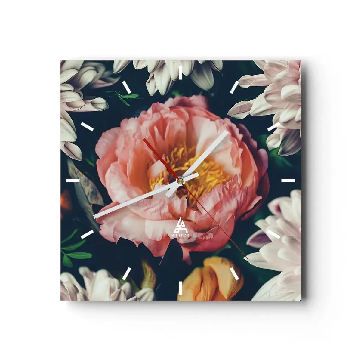 Wandklok - Klok - Met barokke pracht - 40x40 cm