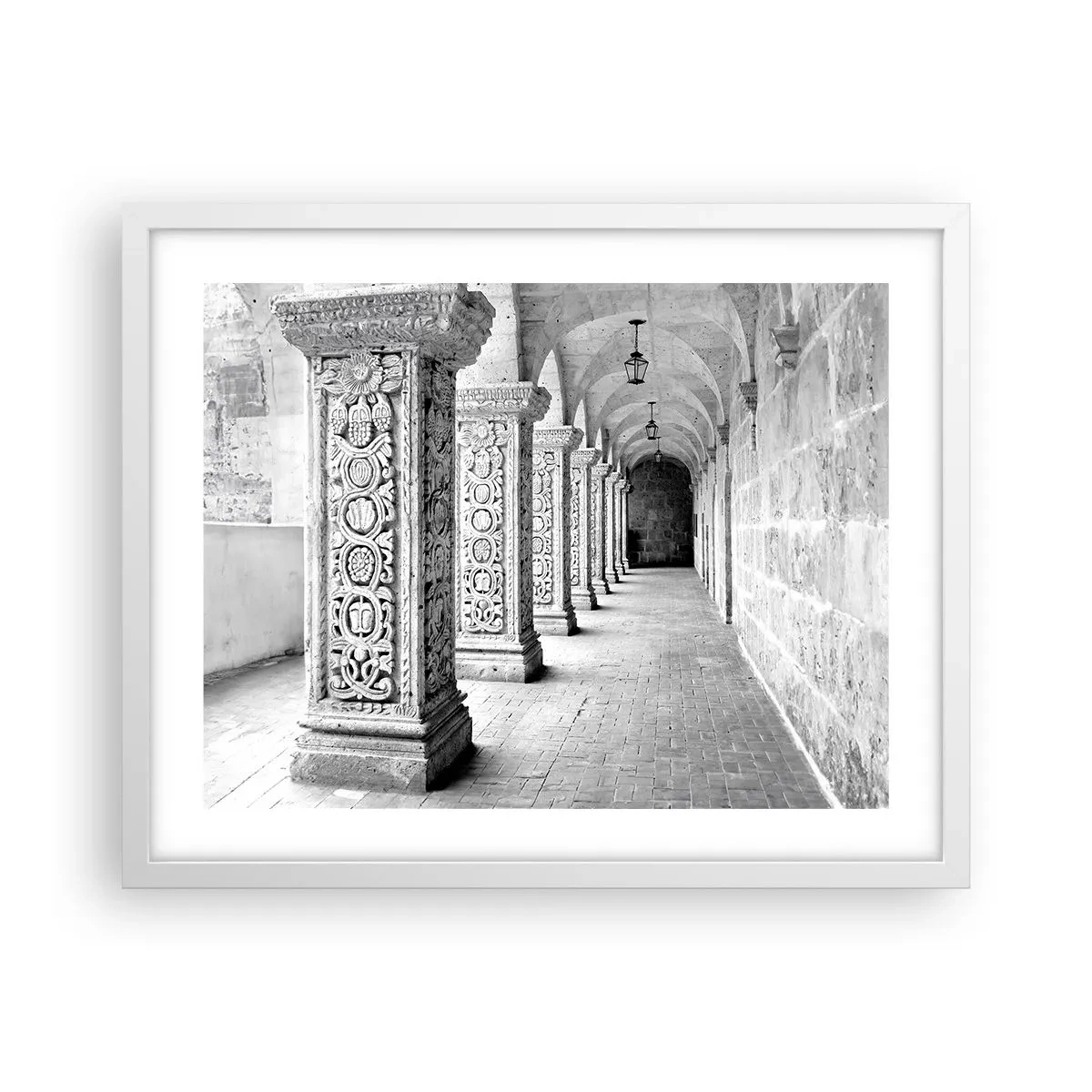 Poster in een witte lijst - En waar naar toe….? - 50x40 cm