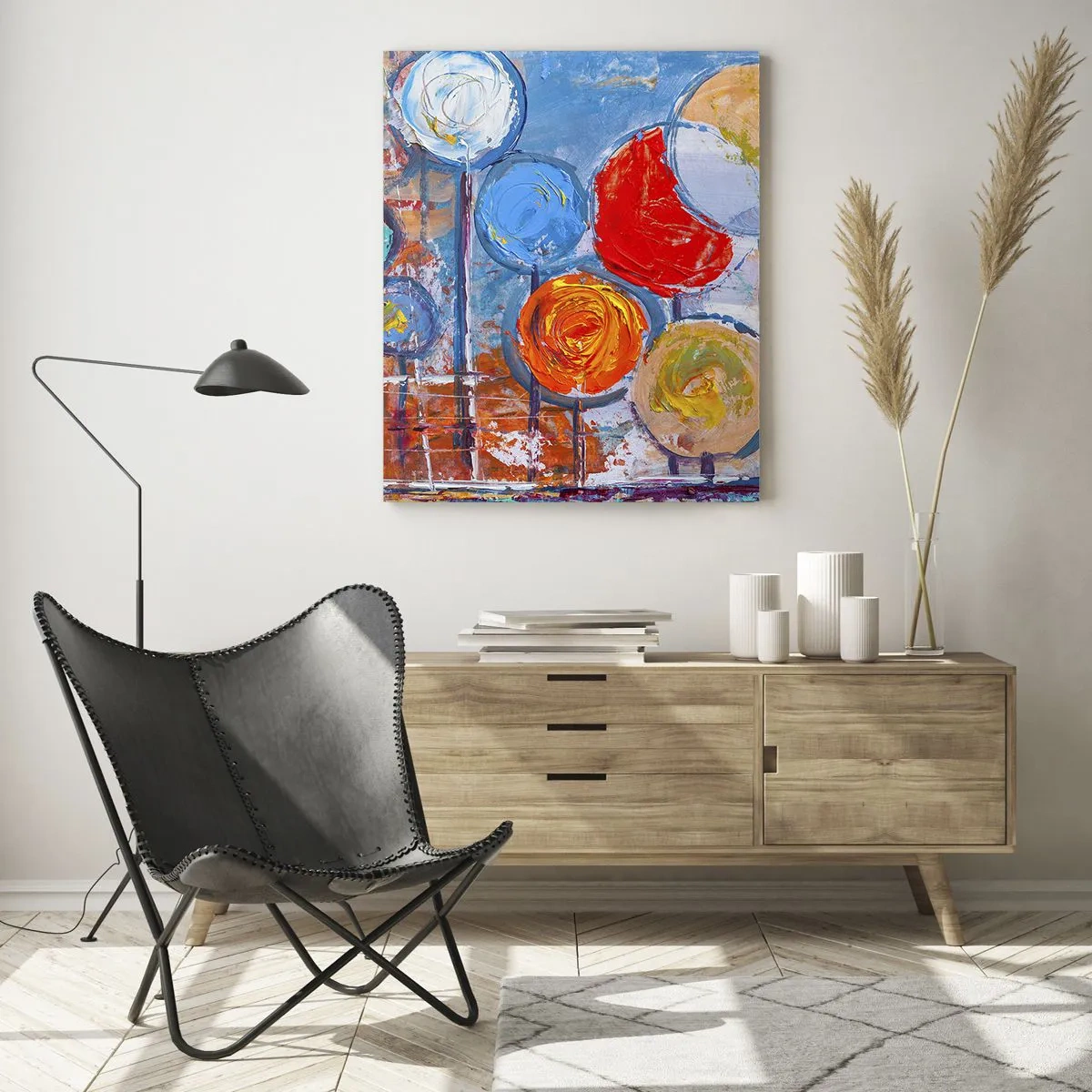 Schilderen op glas - Wonderen op de stok - 70x100 cm