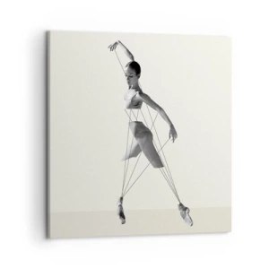 Schilderen op canvas - In het theater van de wereld - 50x50 cm