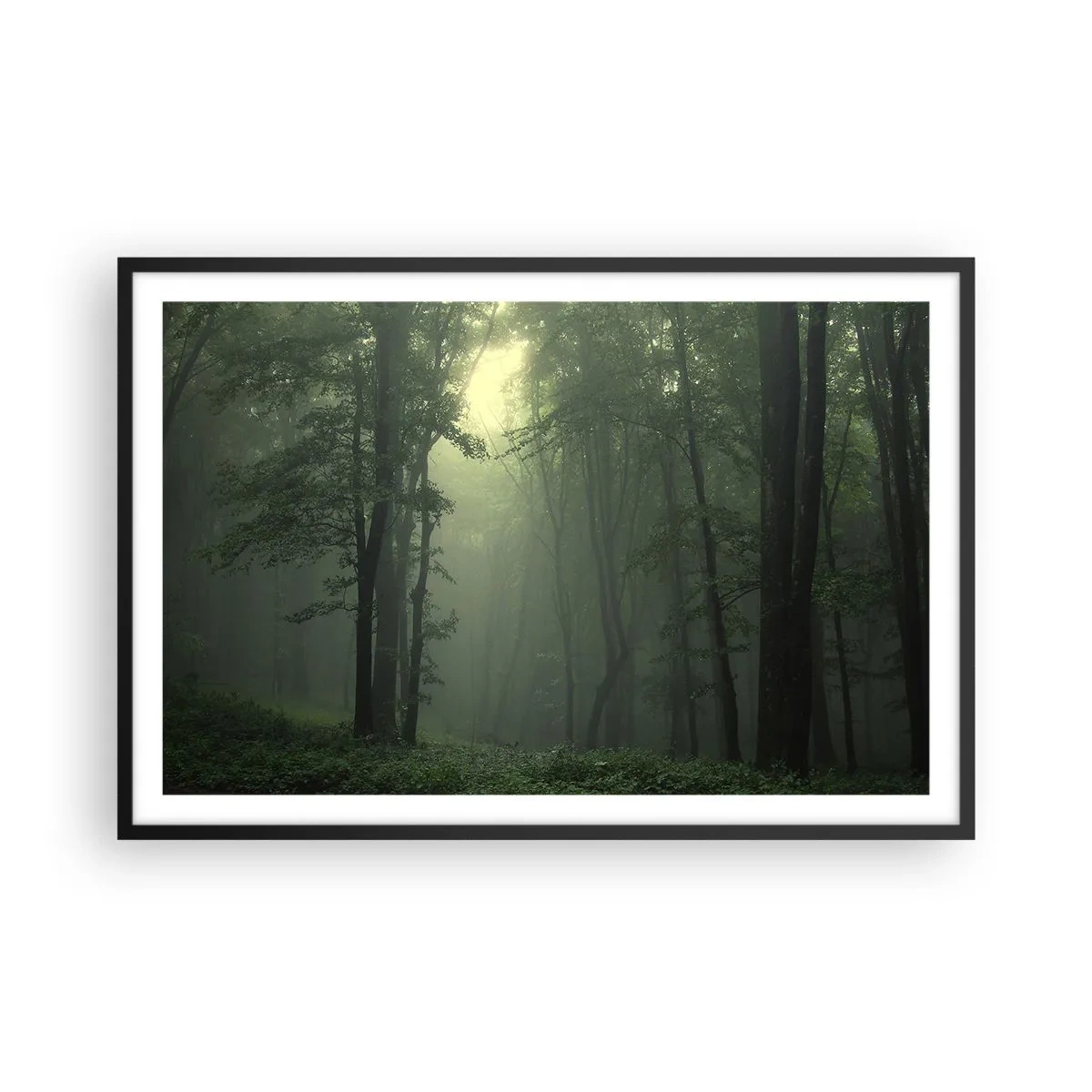 Poster in een zwarte lijst - Voordat hij wakker wordt - 91x61 cm