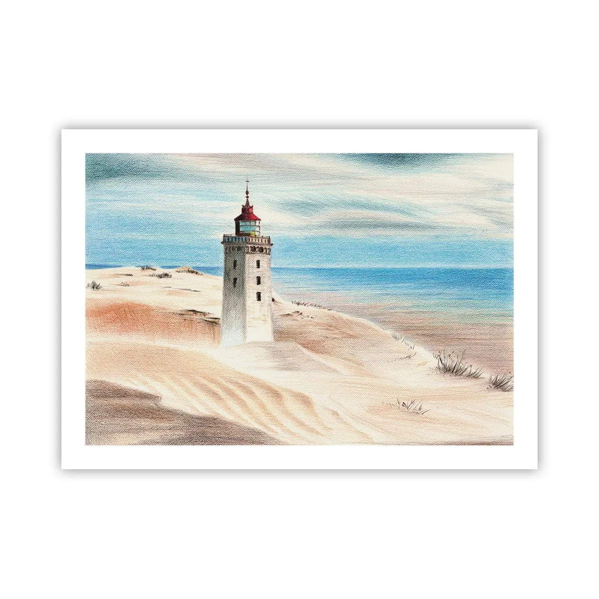 Poster - Altijd staren naar de zee - 70x50 cm