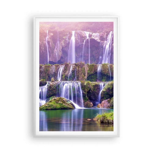 Poster in een witte lijst - Trap naar de hemel - 70x100 cm