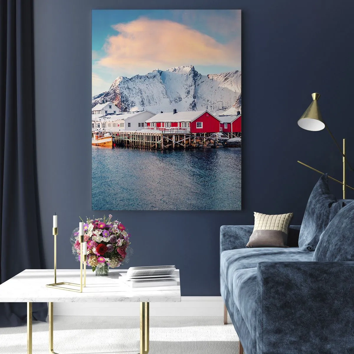 Schilderen op glas - Noordelijke retraite - 50x70 cm