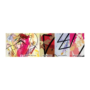 Fotobehang Monster Premium Sand - Explosie - Abstractie, Deel, Grafisch - 100x30 cm
