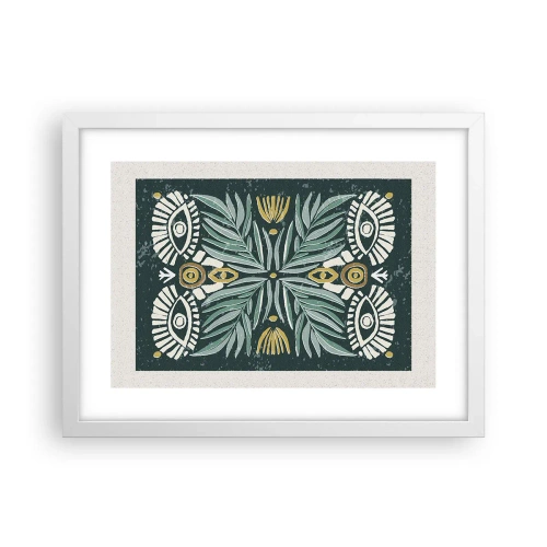Poster in een witte lijst - Als een volksuitsnede - 40x30 cm