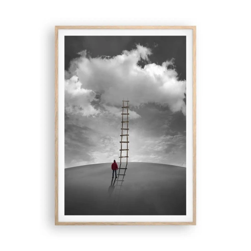 Een poster in een licht eiken lijst - Alles is mogelijk - 70x100 cm