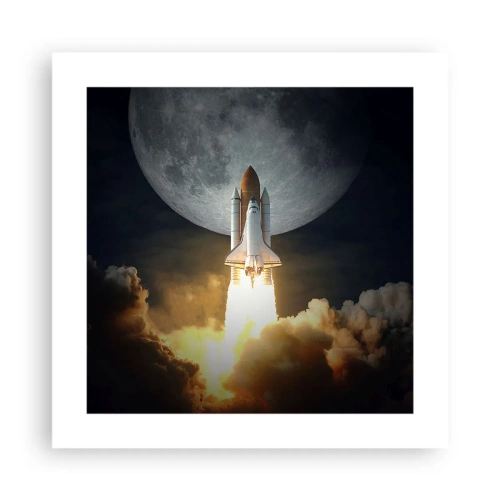 Poster - Het begin van een onaards avontuur - 40x40 cm