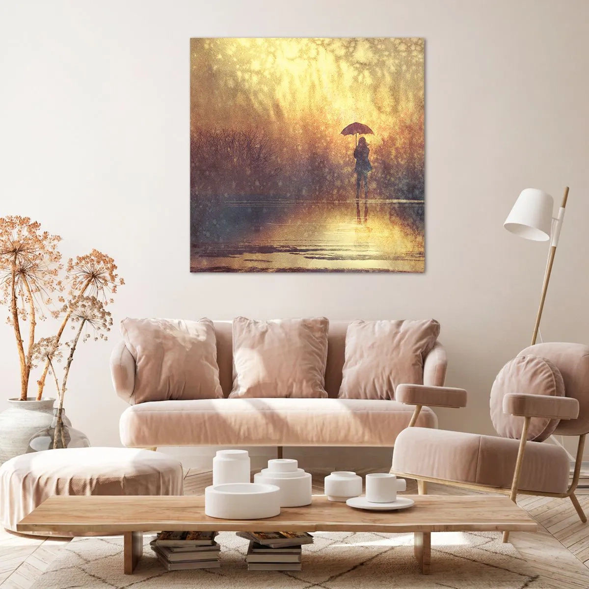 Schilderen op canvas - Ik voel dat iemand naar me kijkt - 70x70 cm