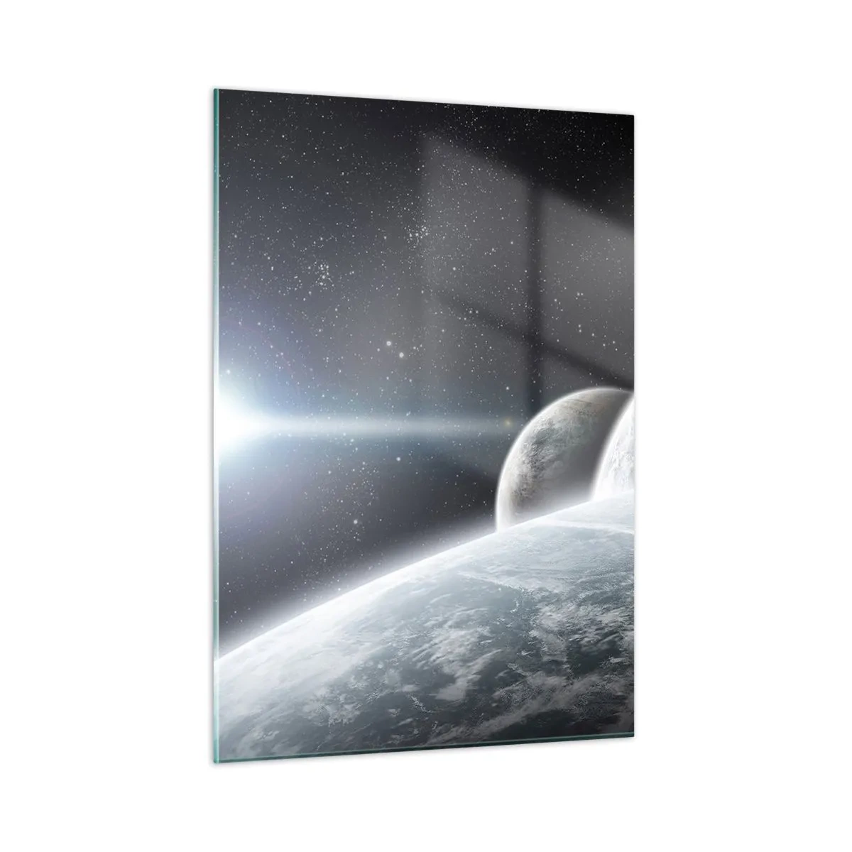Schilderen op glas - Kosmische muziek van de sferen - 50x70 cm