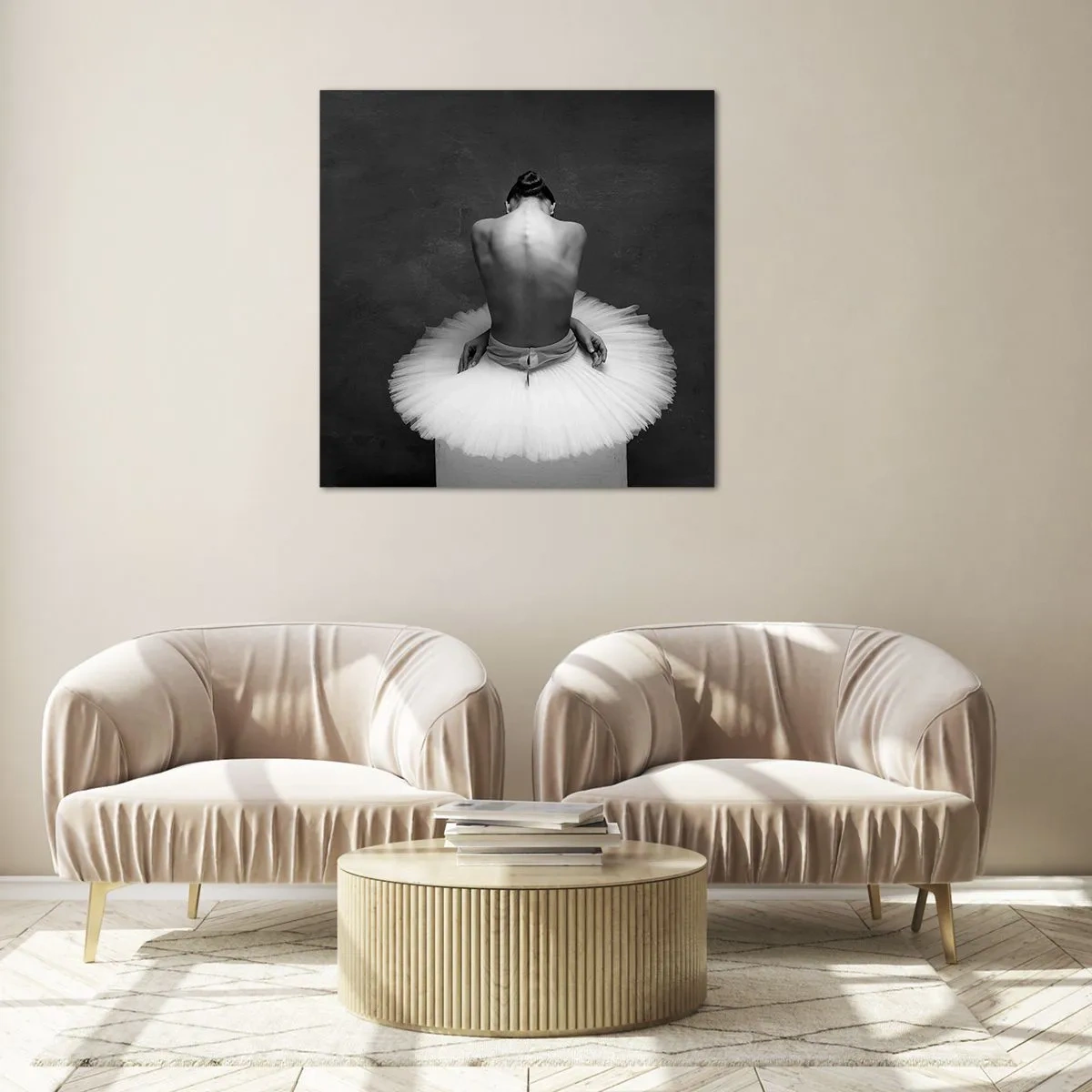 Schilderen op glas - Het bloeit gewoon - 70x70 cm