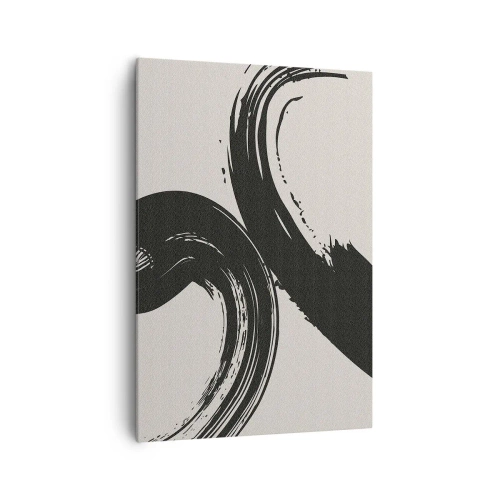 Schilderen op canvas - Vegend en cirkevormig - 70x100 cm