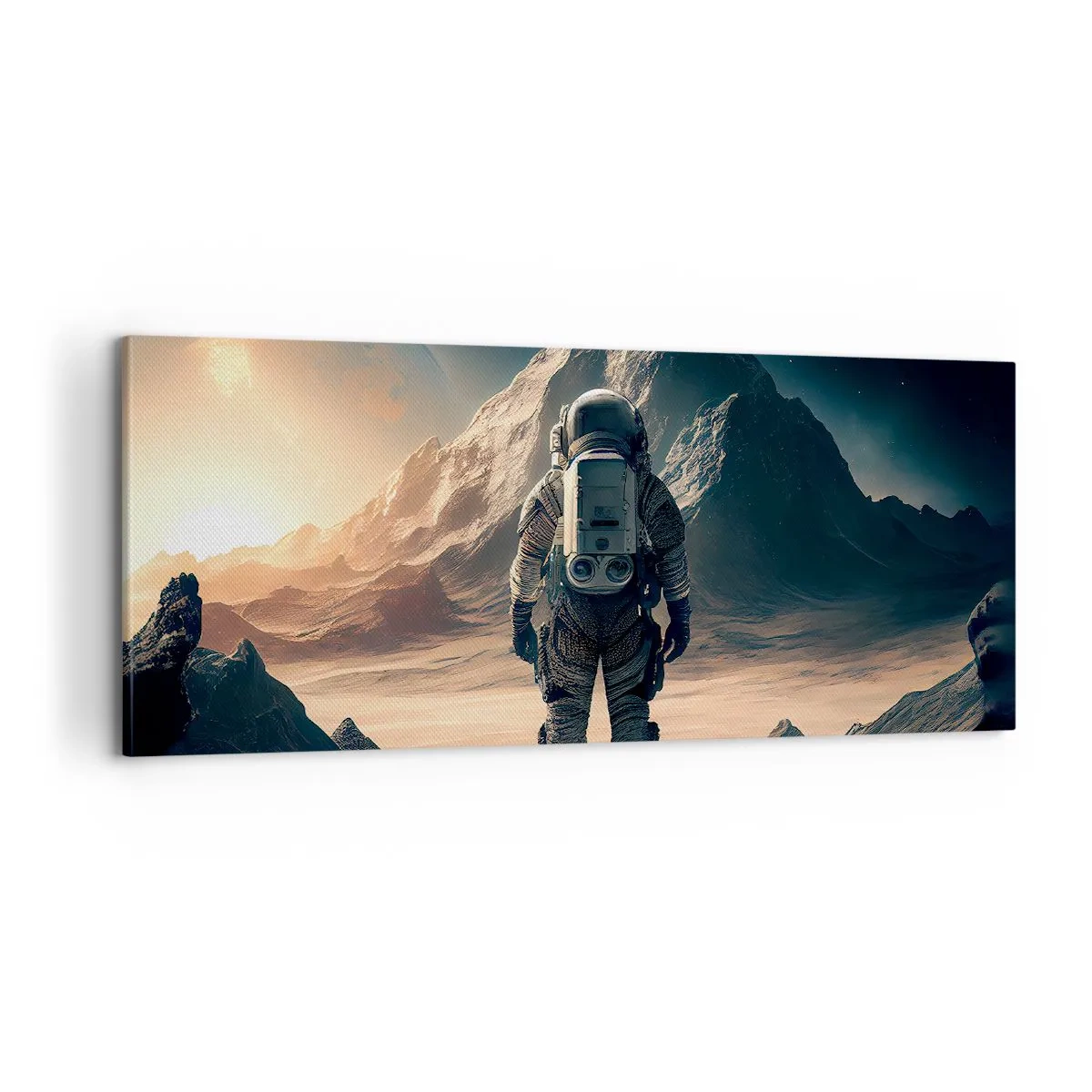 Schilderen op canvas - Nieuwe uitdaging - 100x40 cm