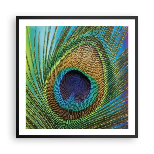 Poster in een zwarte lijst - Oog in oog - 60x60 cm