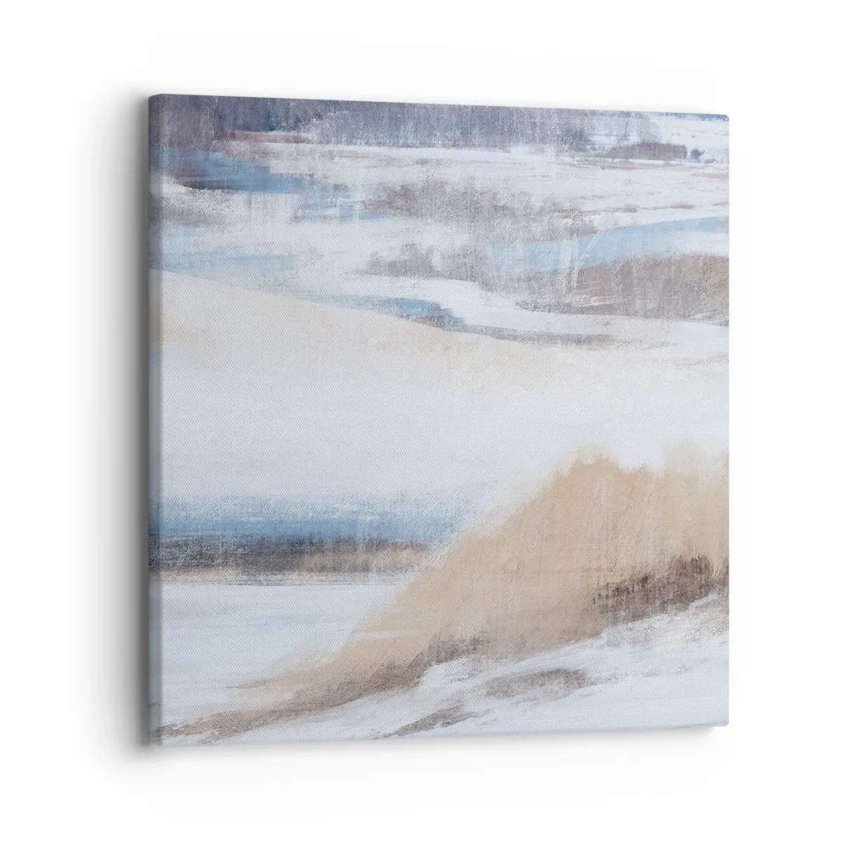 Schilderen op canvas - Winterse compositie - 30x30 cm